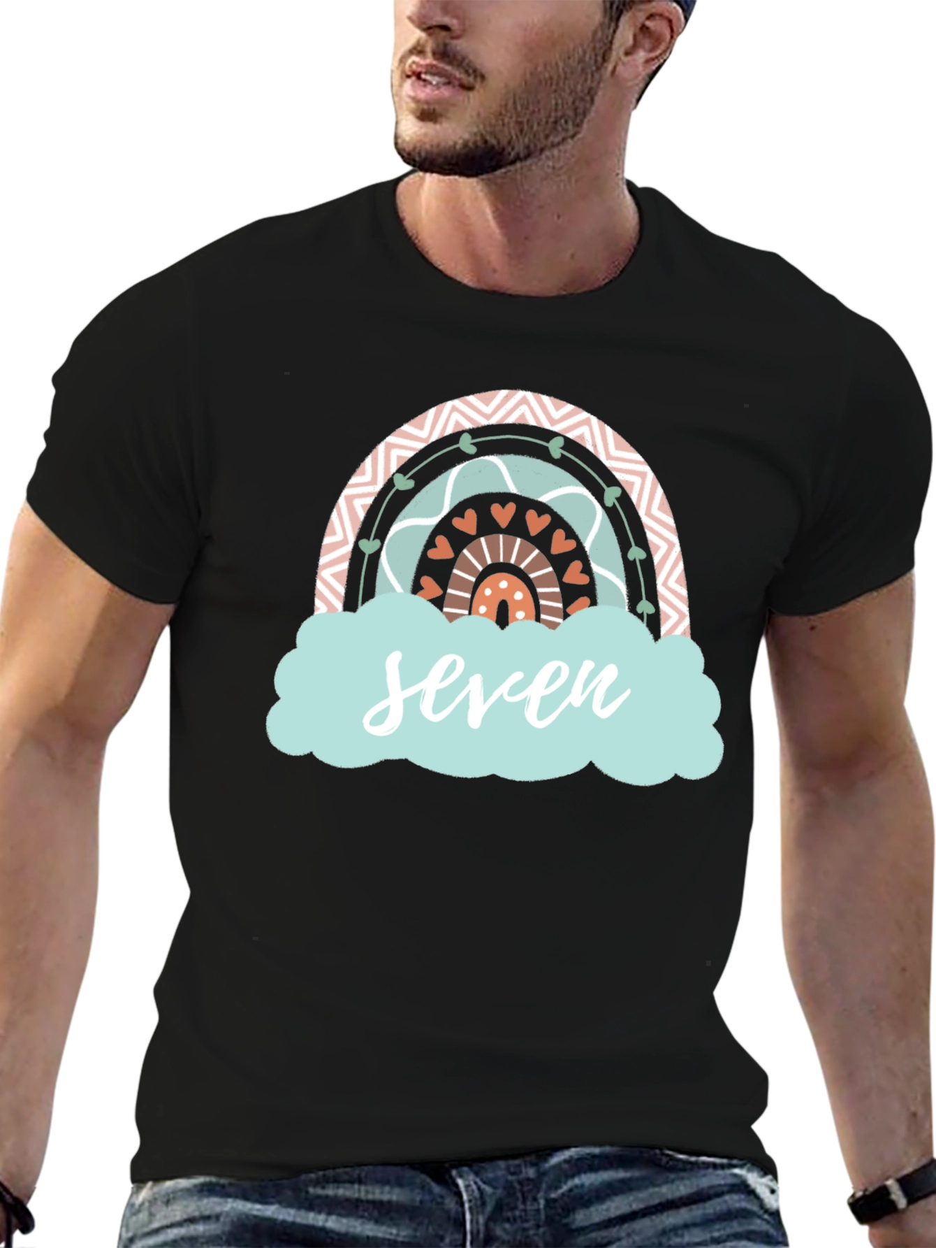 Seven Rainbow Birthday T-Shirt