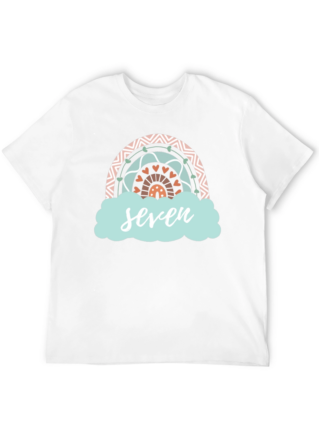 Seven Rainbow Birthday T-Shirt