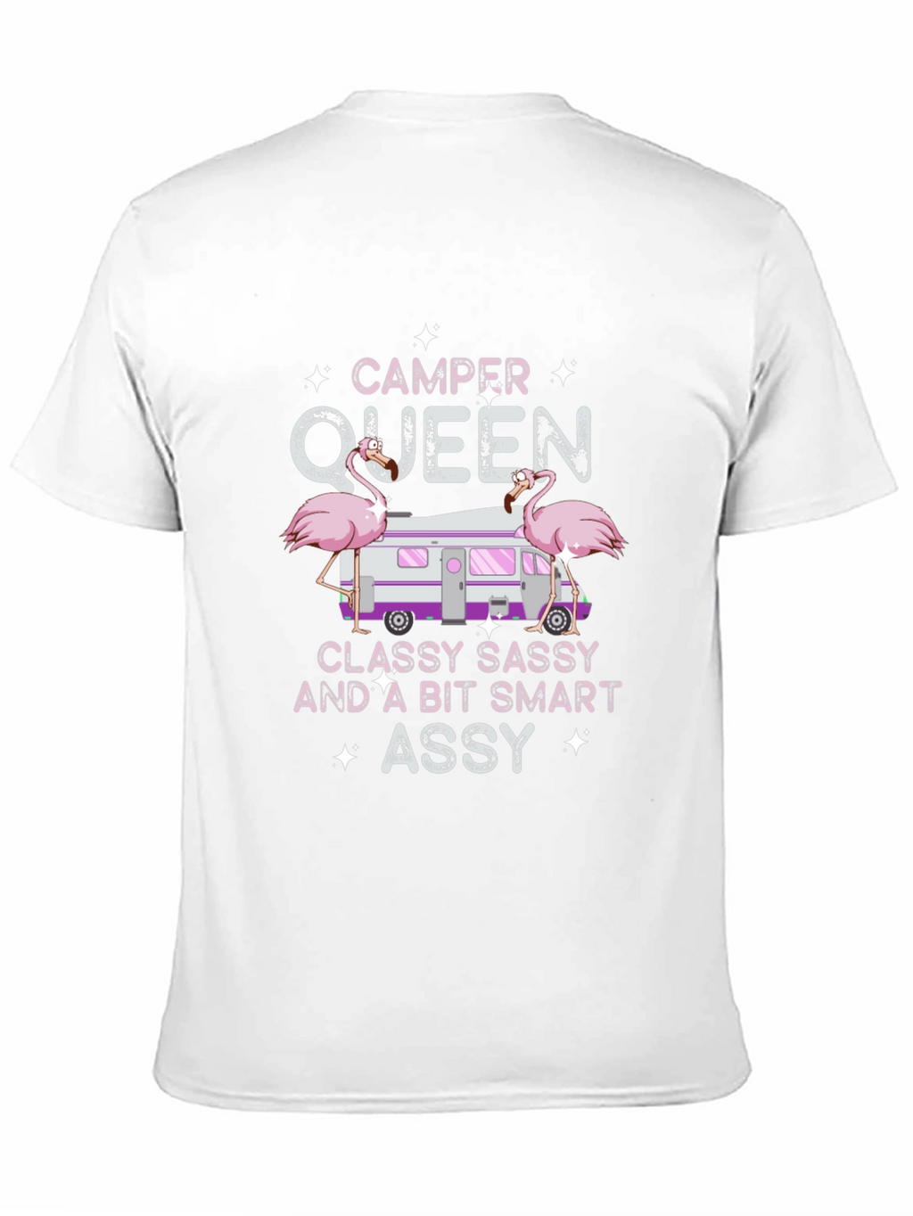 Camper Queen Flamingo Graphic T-Shirt