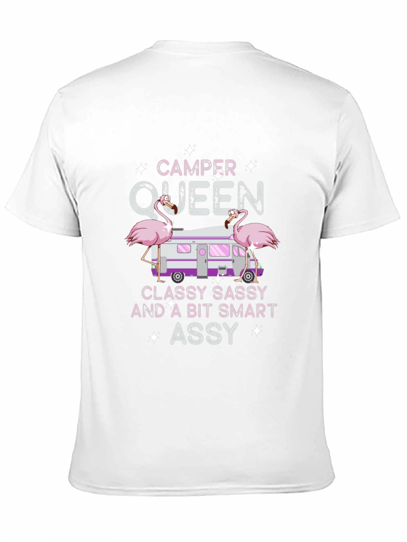 Camper Queen Flamingo Graphic T-Shirt