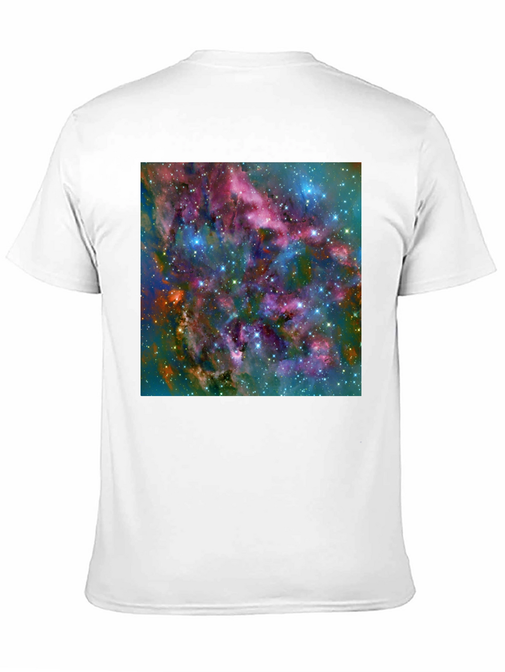 Nebula Space Print Black T-Shirt