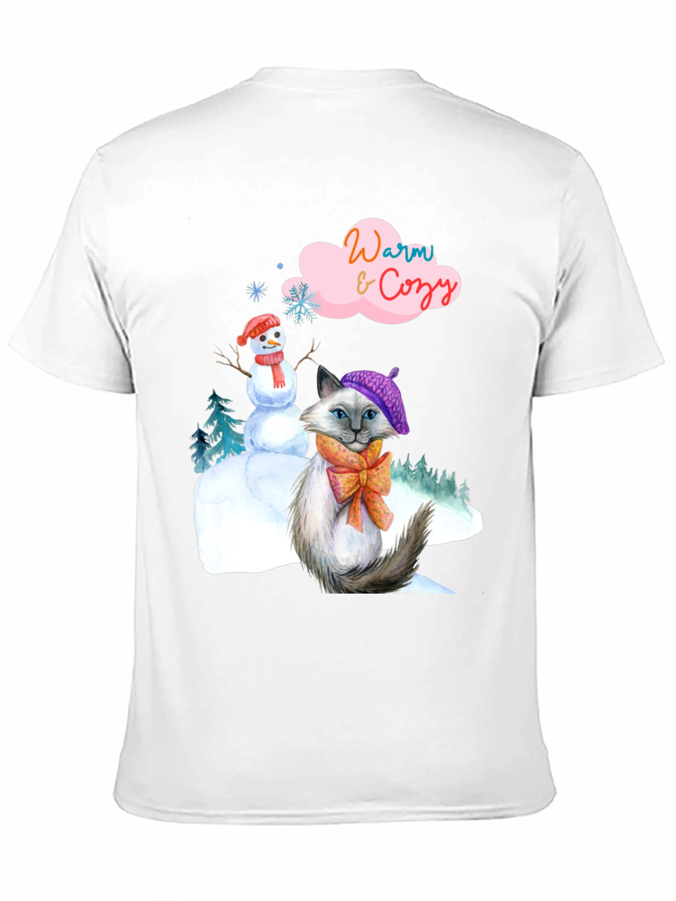Warm & Cozy Winter Cat T-Shirt