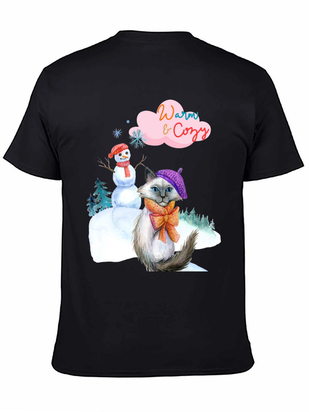 Warm & Cozy Winter Cat T-Shirt
