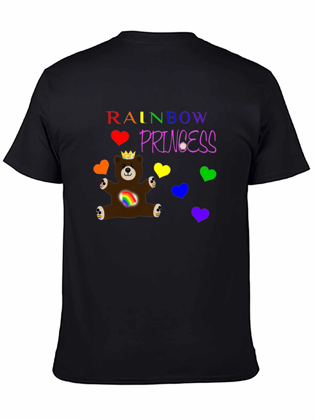Rainbow Princess Bear T-Shirt