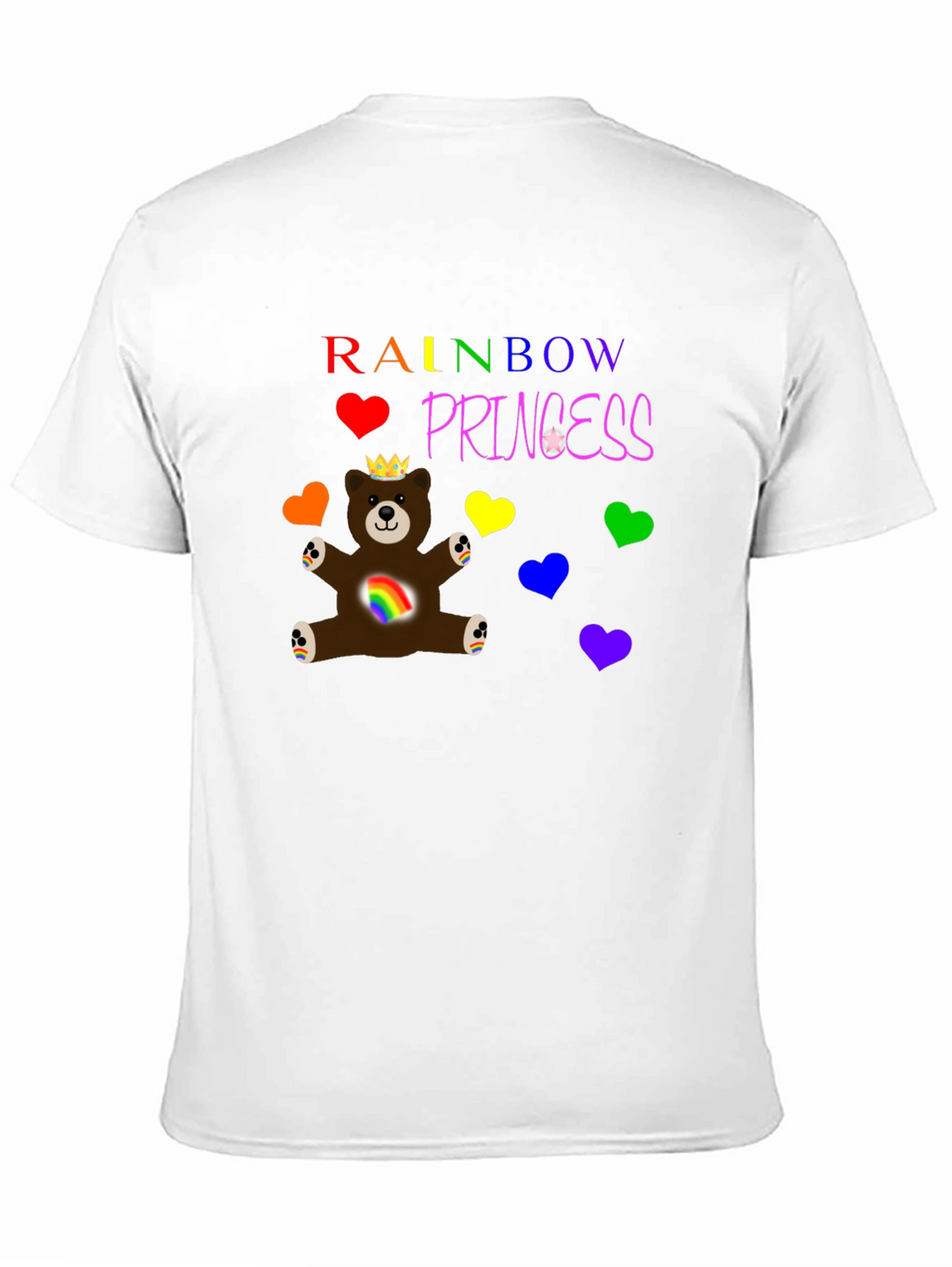 Rainbow Princess Bear T-Shirt