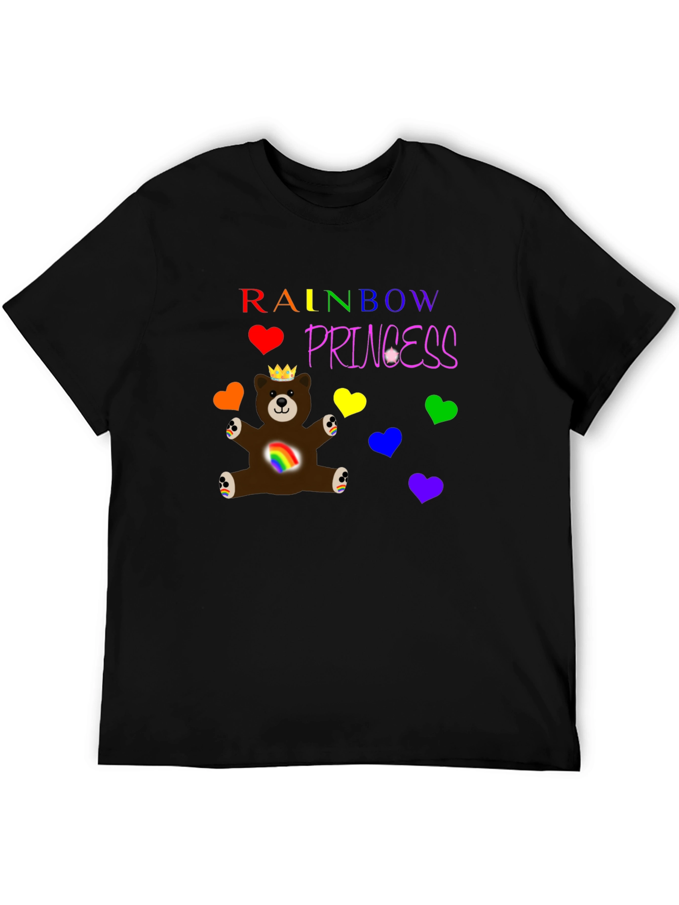 Rainbow Princess Bear T-Shirt