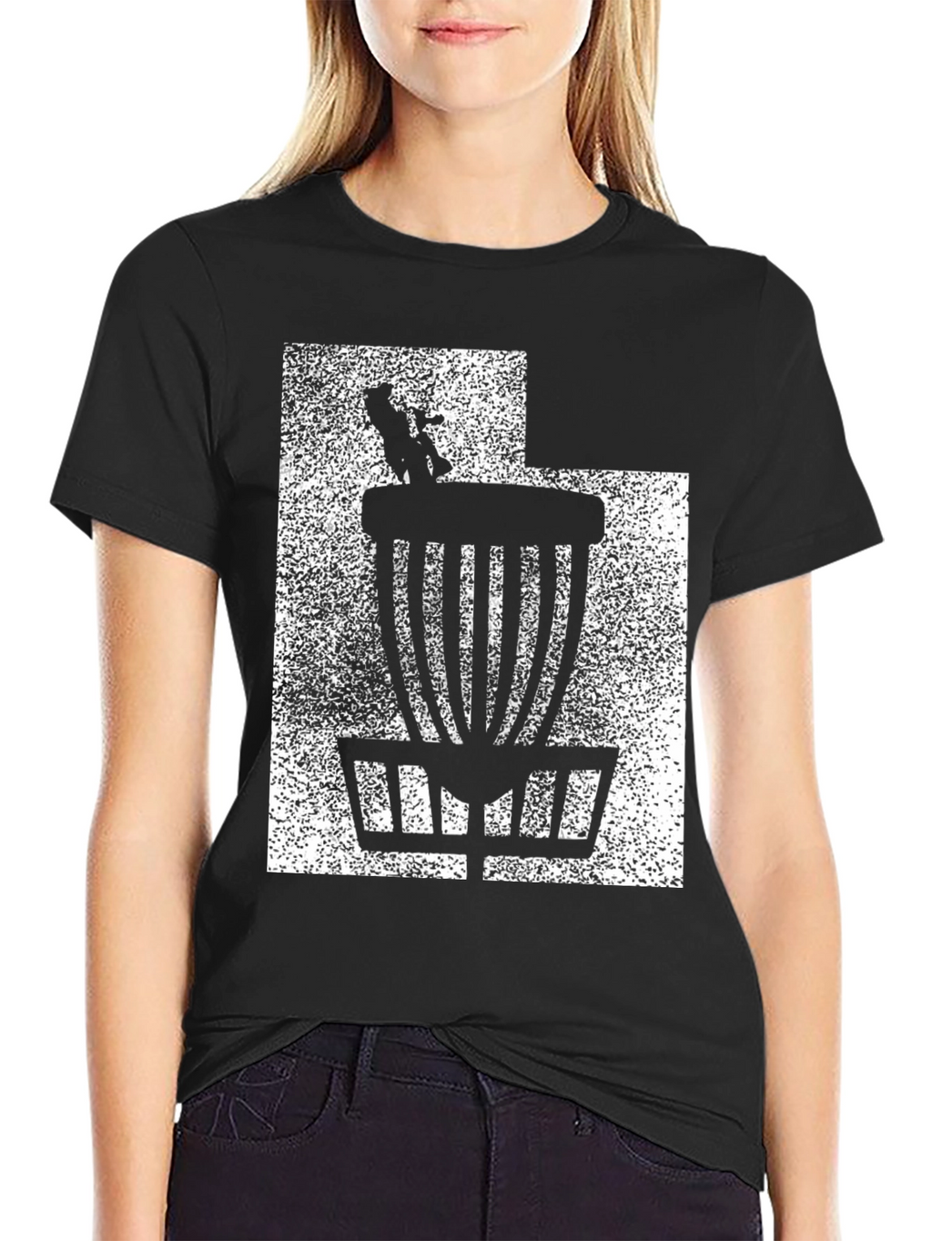 Disc Golf Basket Graphic T-Shirt