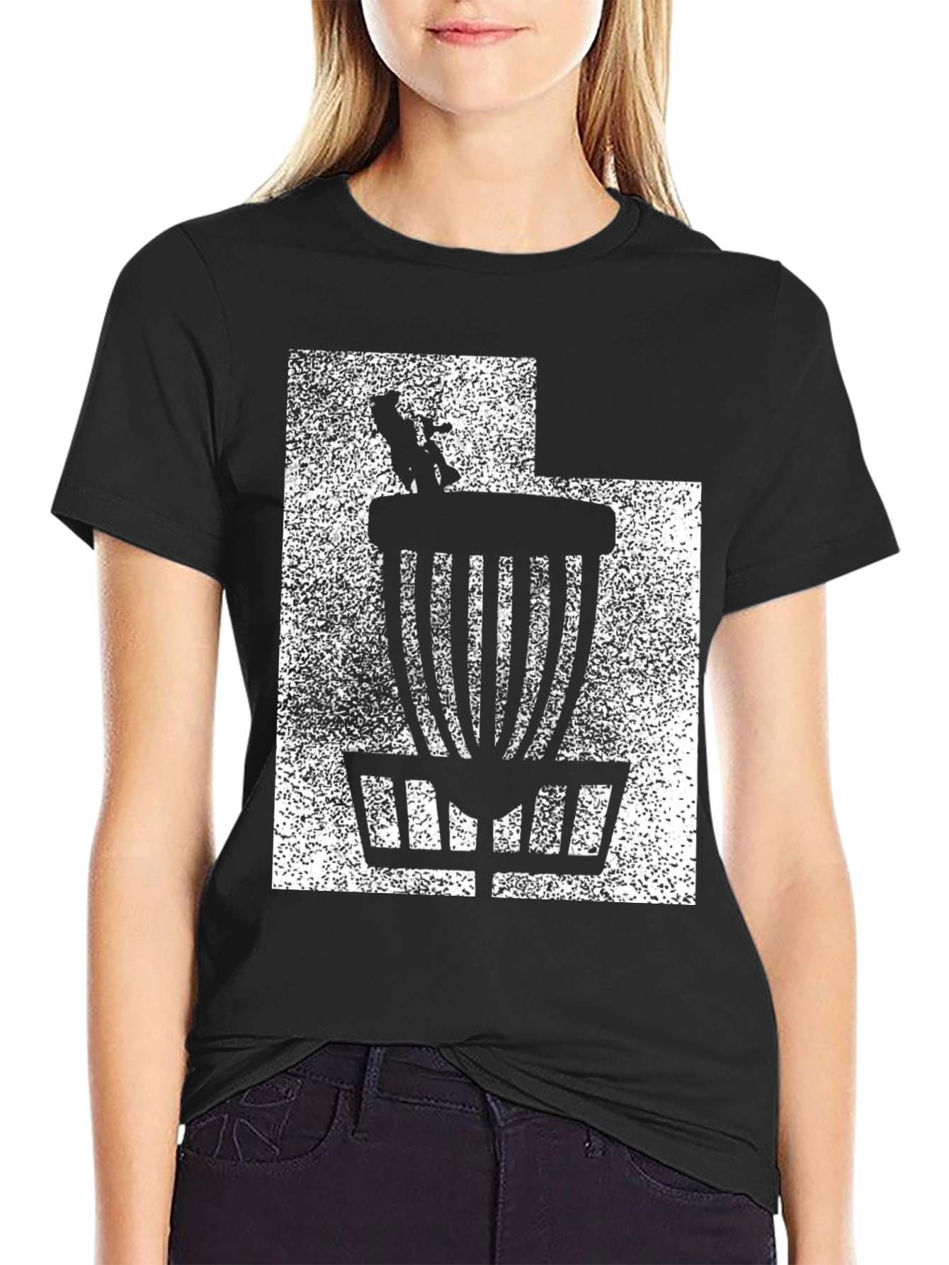 Disc Golf Basket Graphic T-Shirt