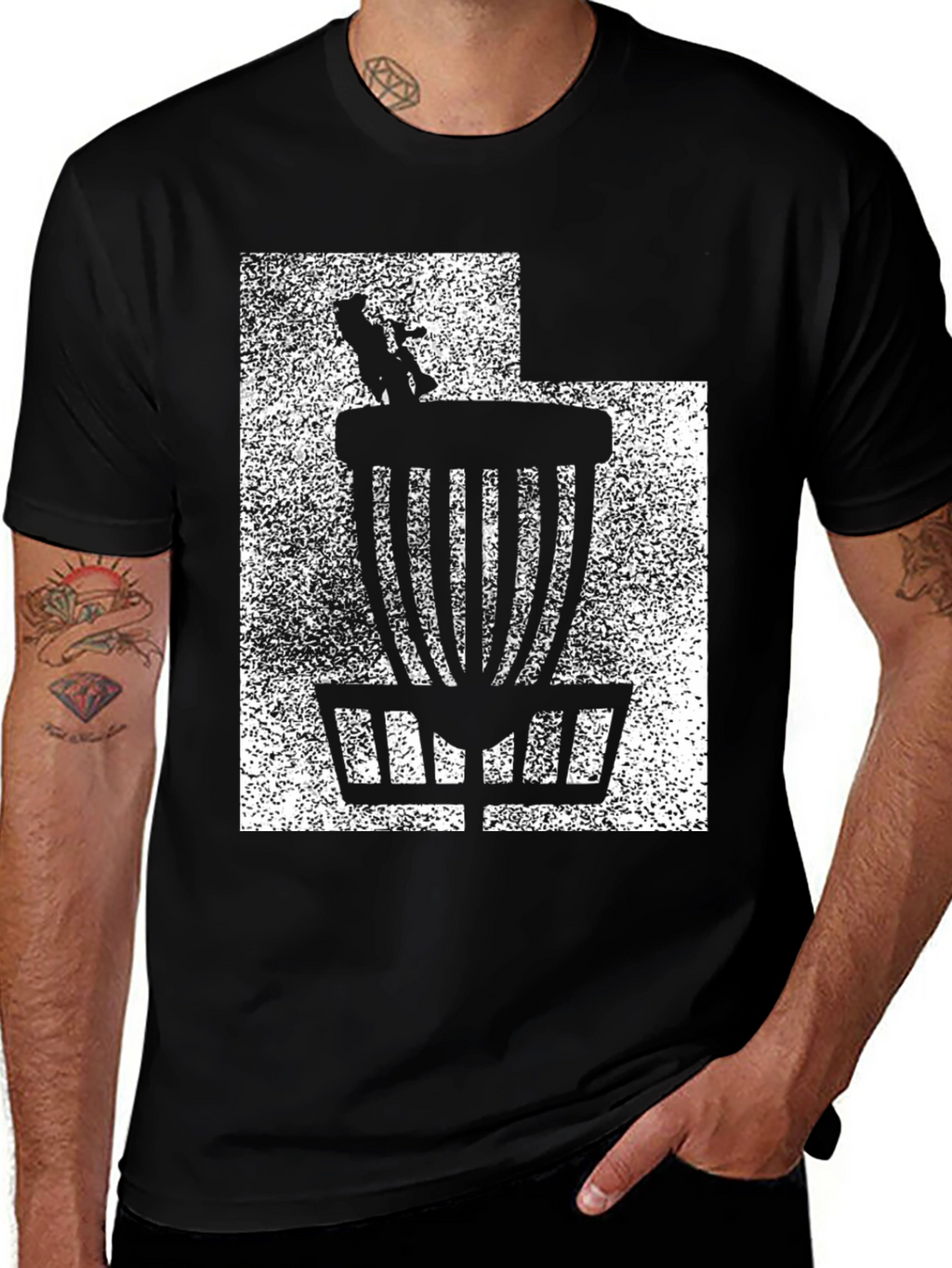Disc Golf Basket Graphic T-Shirt