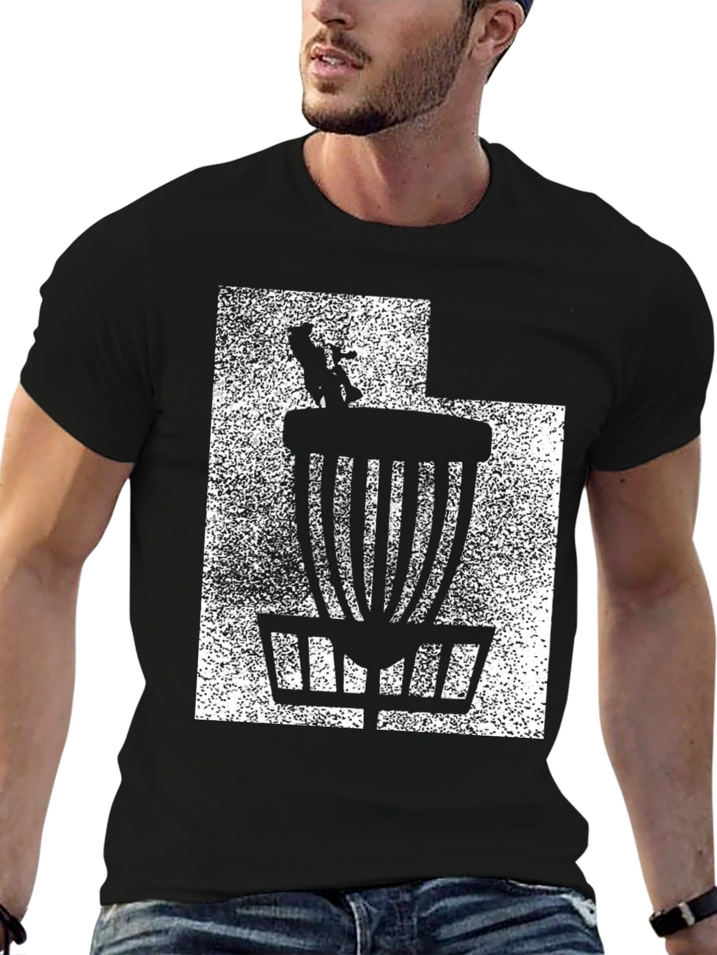 Disc Golf Basket Graphic T-Shirt