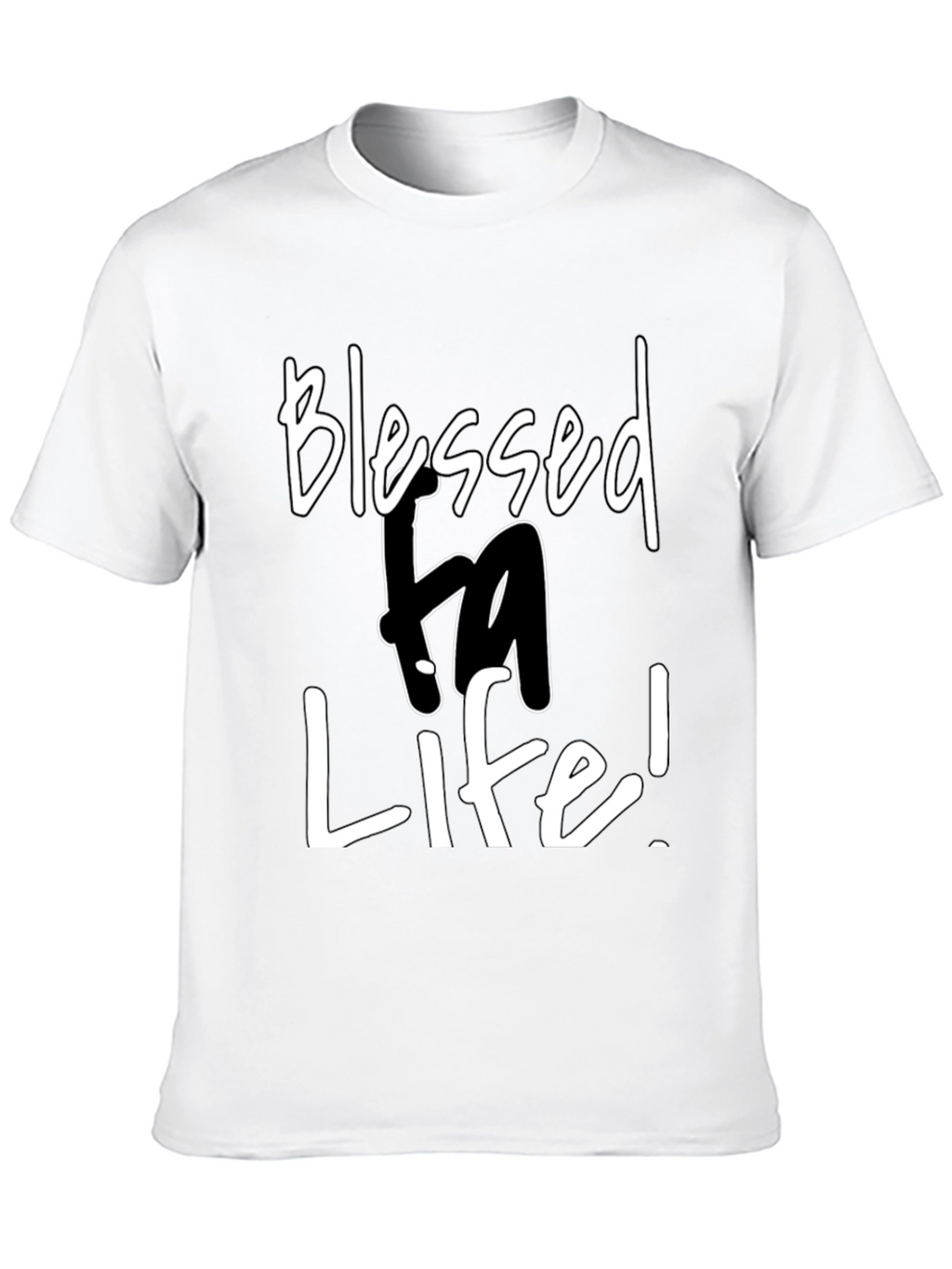 Blessed Life Graphic Tee - Mens Black T-Shirt