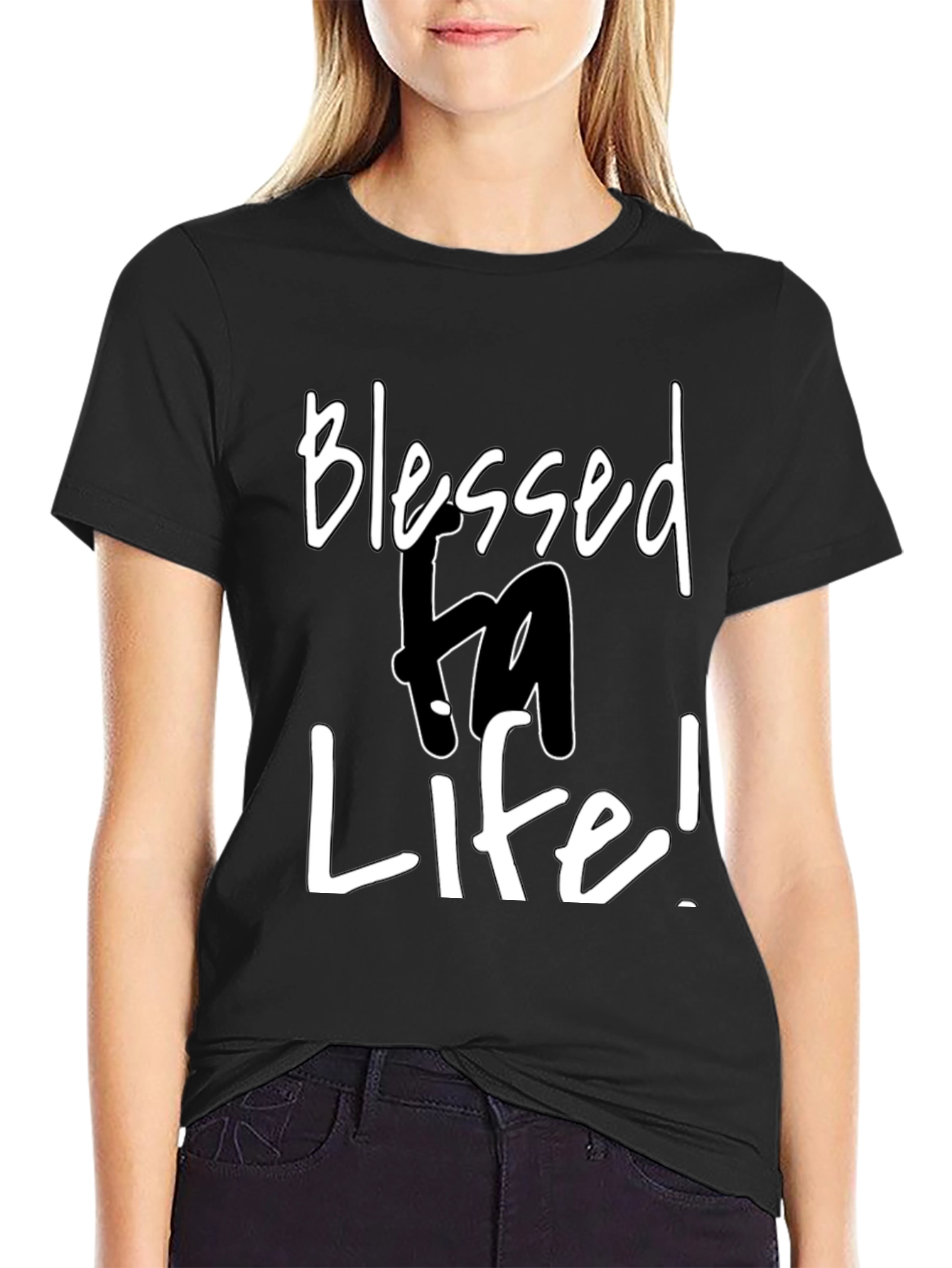 Blessed Life Graphic Tee - Mens Black T-Shirt