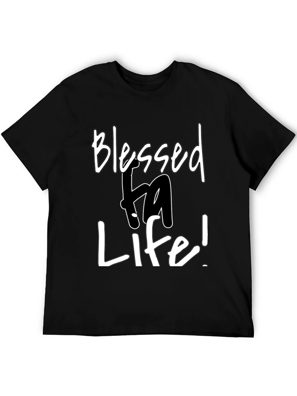 Blessed Life Graphic Tee - Mens Black T-Shirt