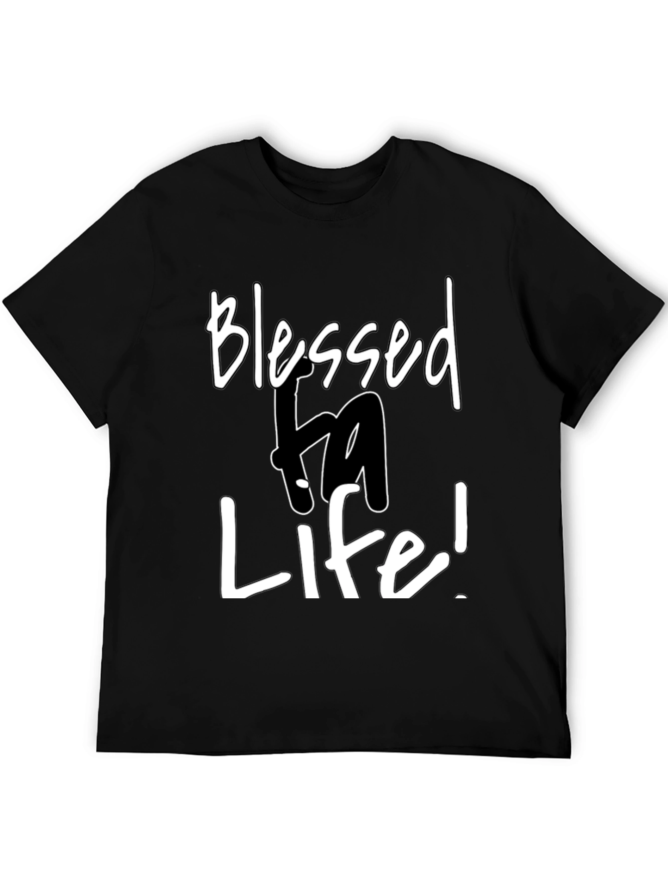 Blessed Life Graphic Tee - Mens Black T-Shirt