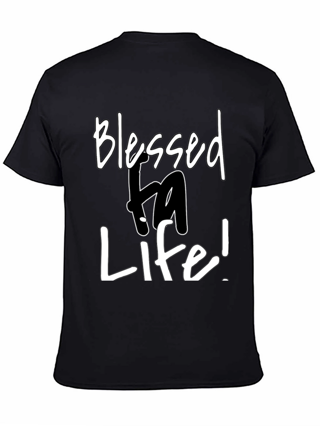 Blessed Life Graphic Tee - Mens Black T-Shirt