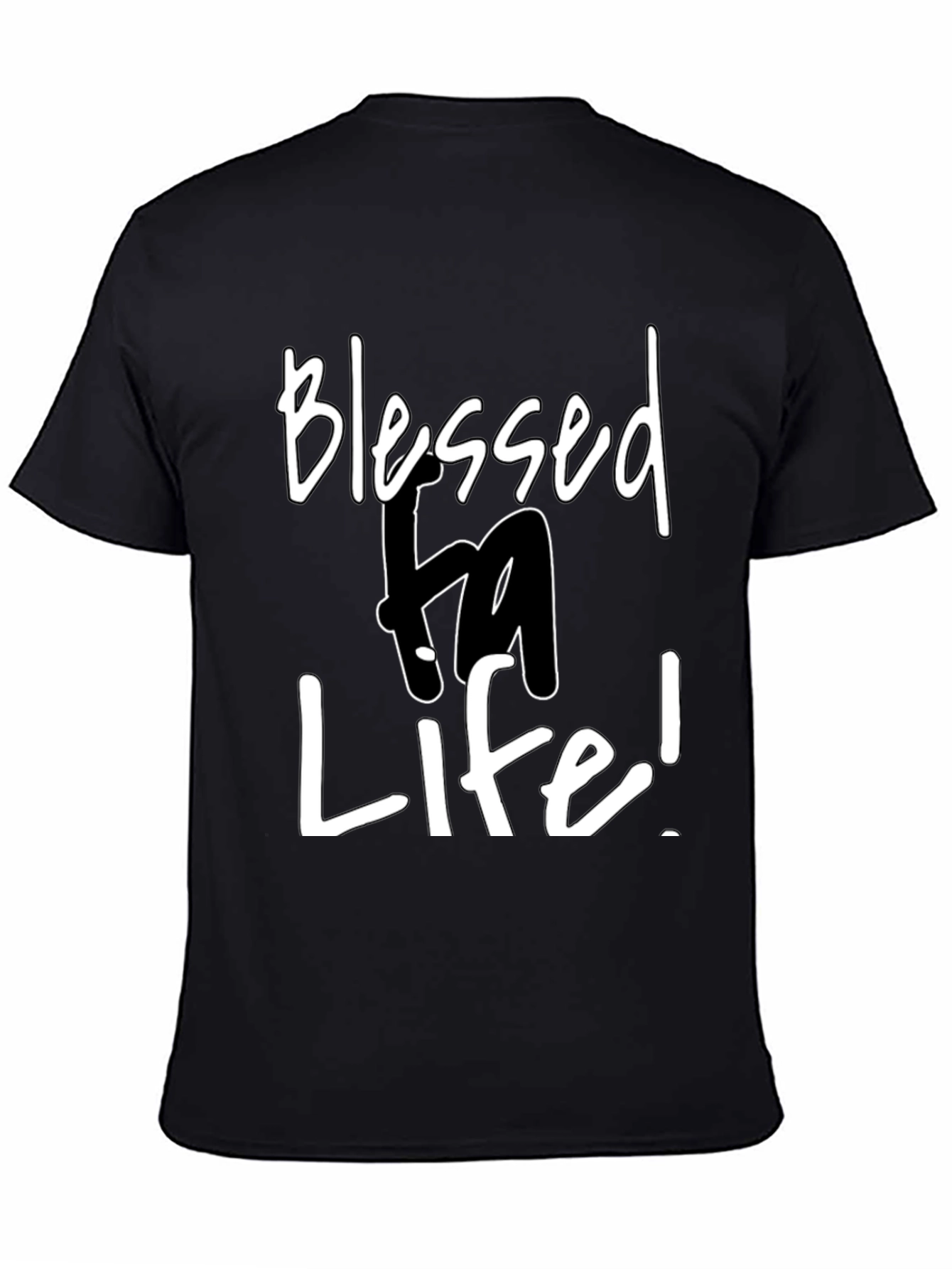 Blessed Life Graphic Tee - Mens Black T-Shirt