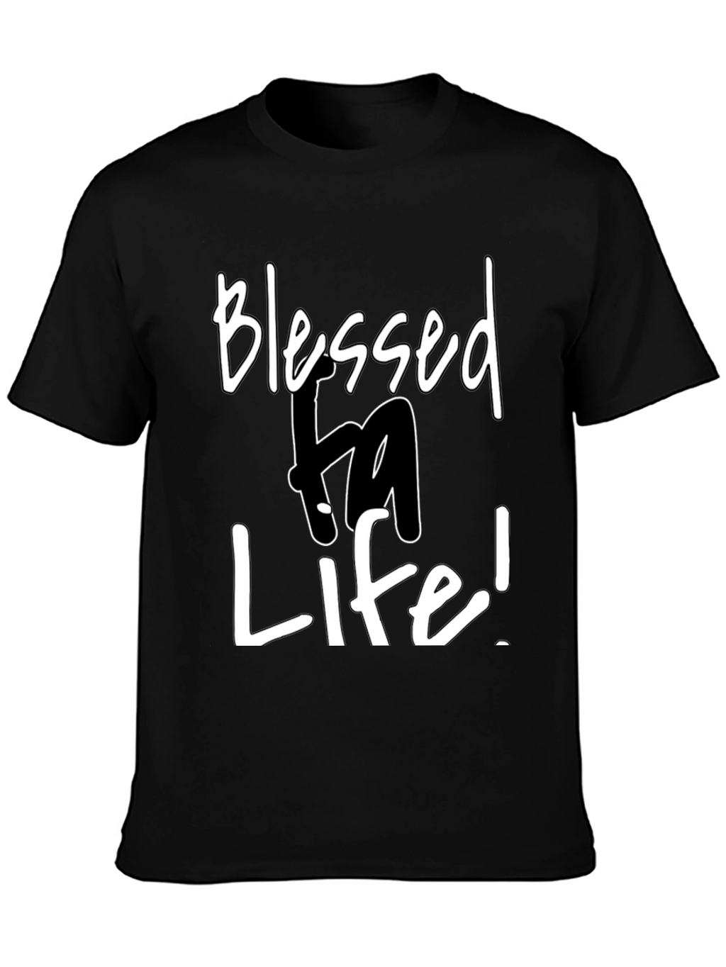 Blessed Life Graphic Tee - Mens Black T-Shirt