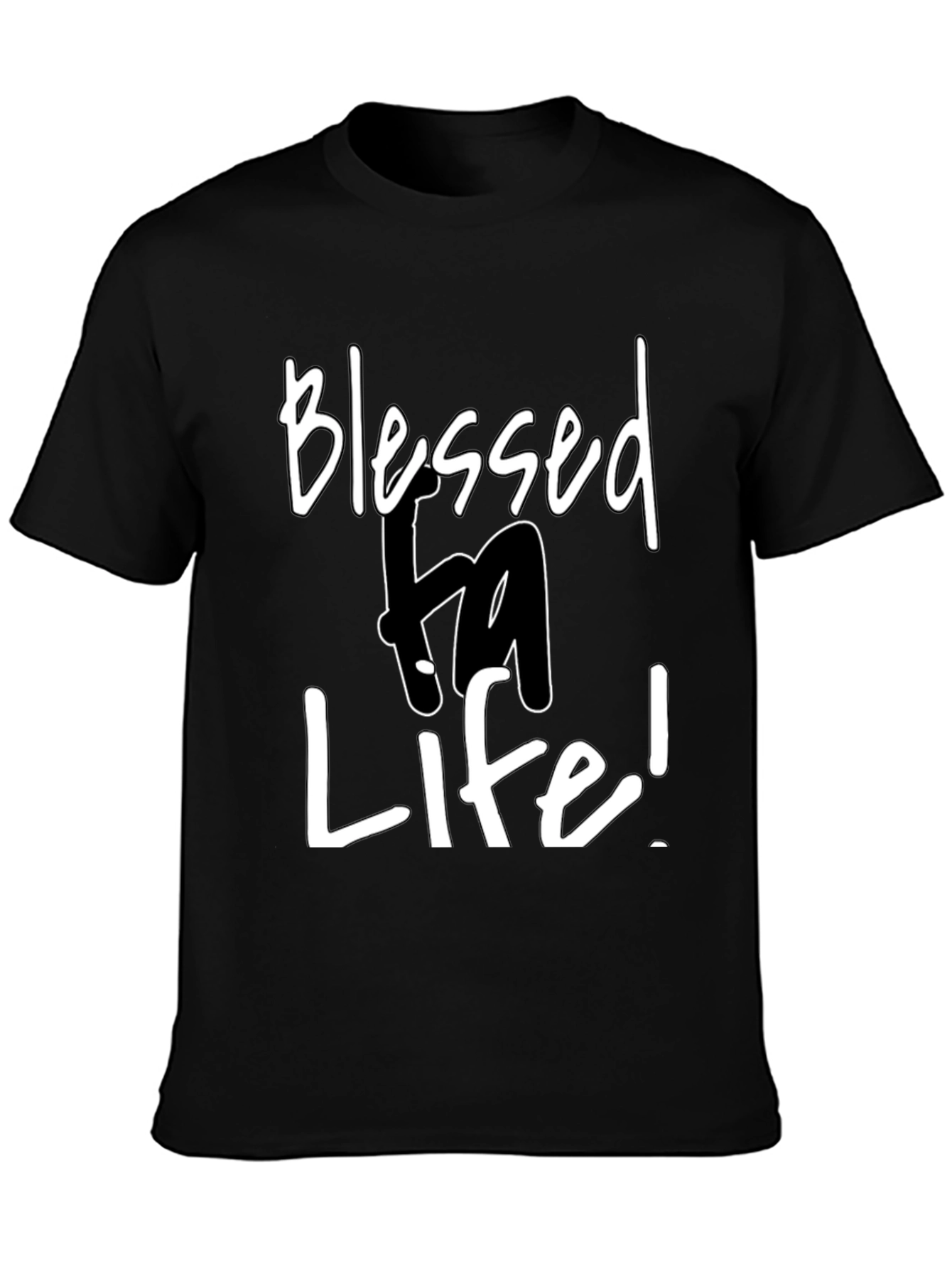 Blessed Life Graphic Tee - Mens Black T-Shirt