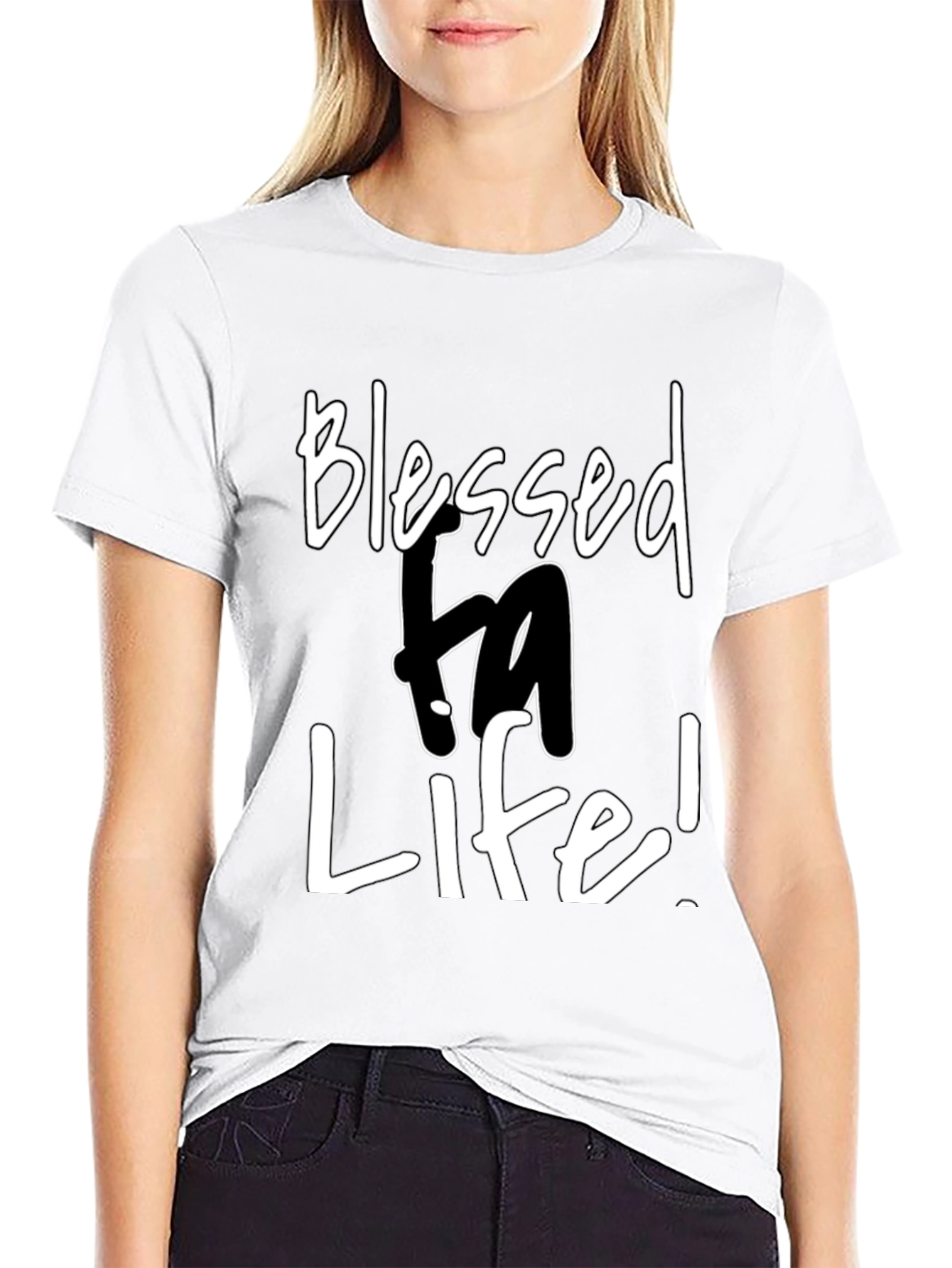 Blessed Life Graphic Tee - Mens Black T-Shirt