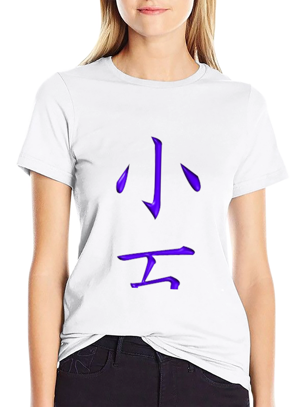 Purple Kanji Graphic T-Shirt