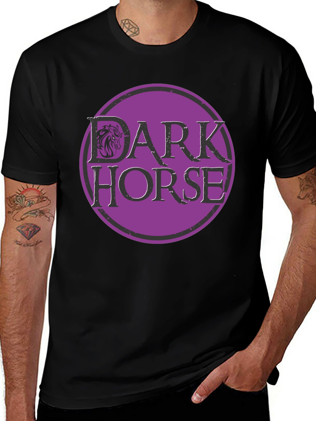 Dark Horse Graphic Tee - Mens Black T-Shirt