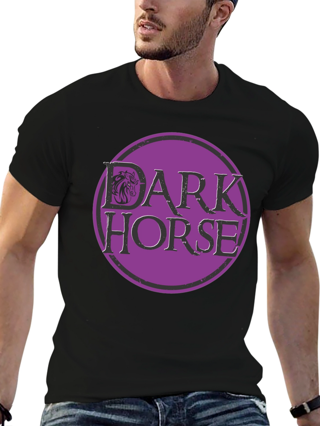 Dark Horse Graphic Tee - Mens Black T-Shirt
