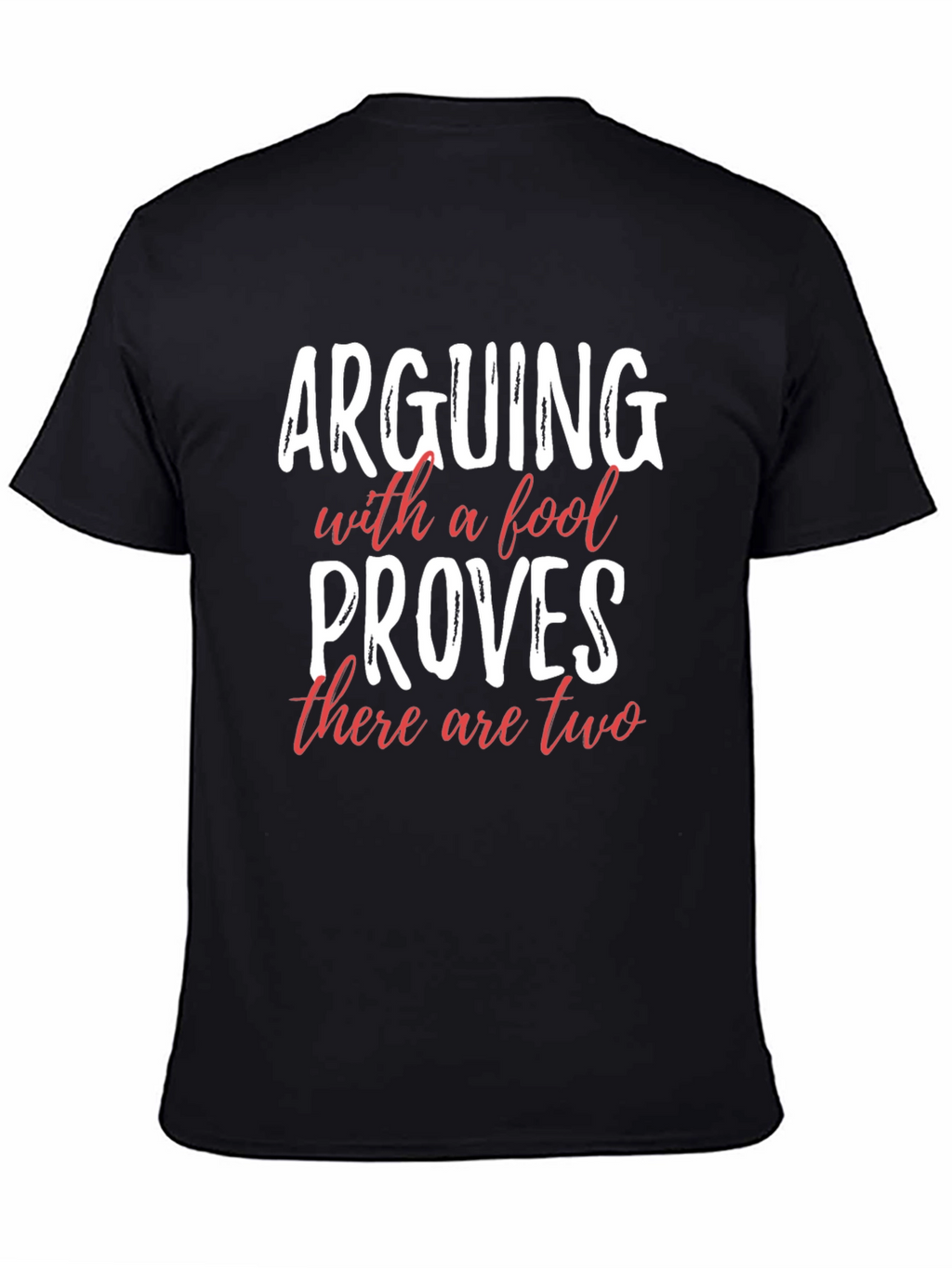 Arguing With a Fool T-Shirt Funny Sarcastic Tee