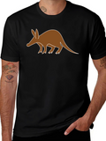 Aardvark Graphic T-Shirt - Black Cotton Tee