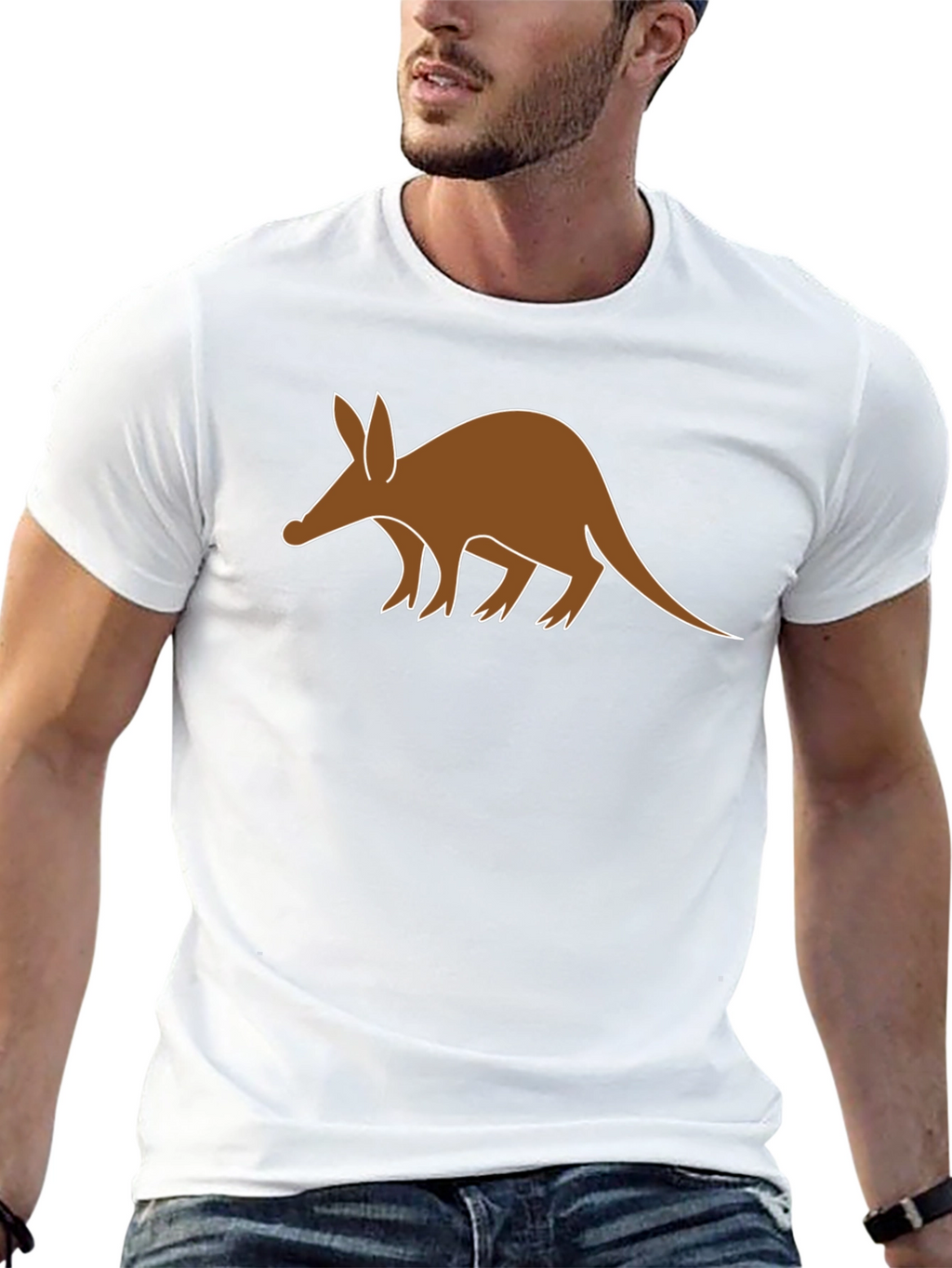 Aardvark Graphic T-Shirt - Black Cotton Tee