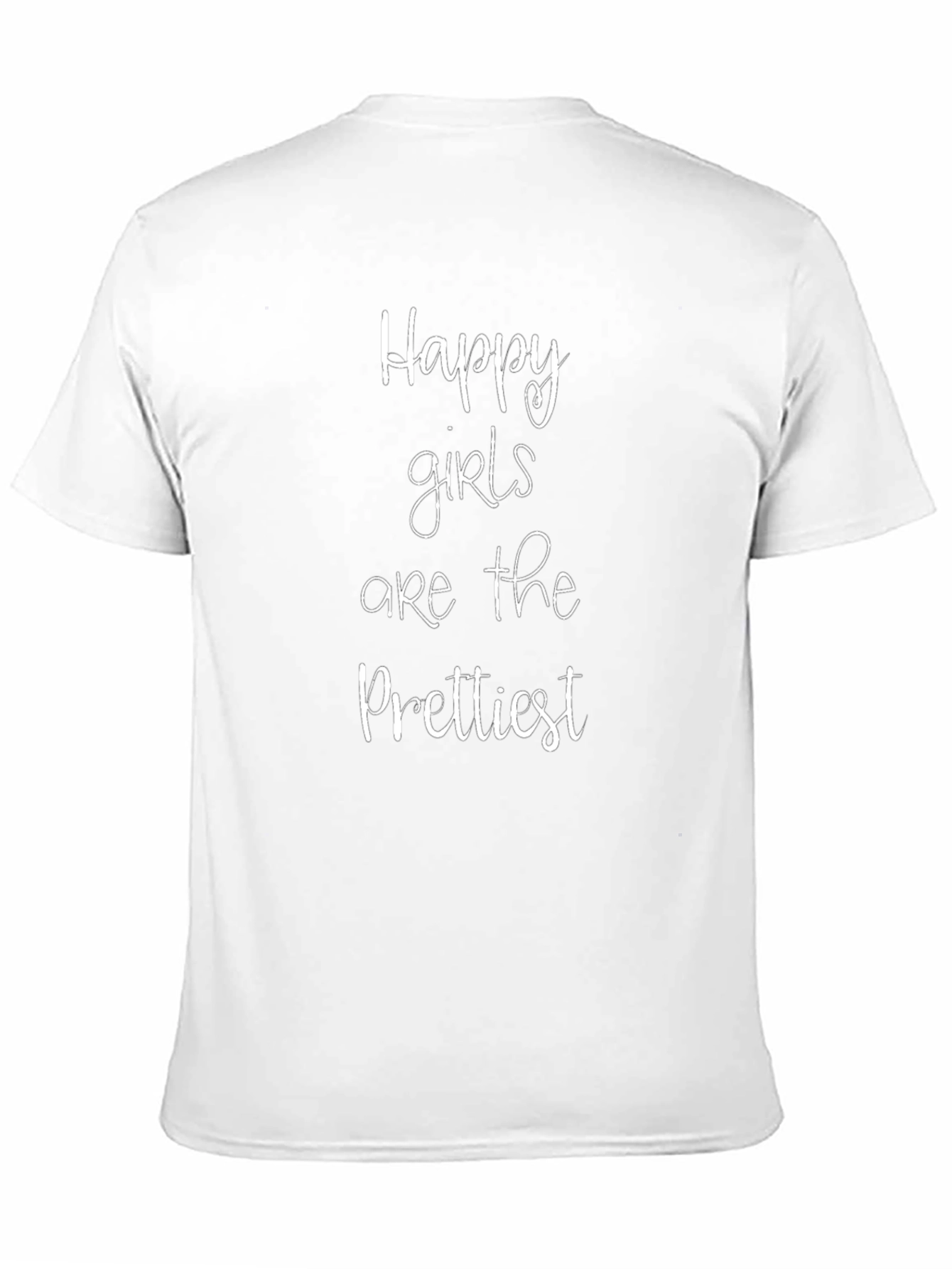 Happy Girls Prettiest Graphic Tee - Black