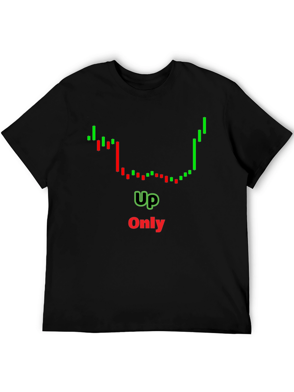 Up Only Chart T-Shirt - Crypto Trend