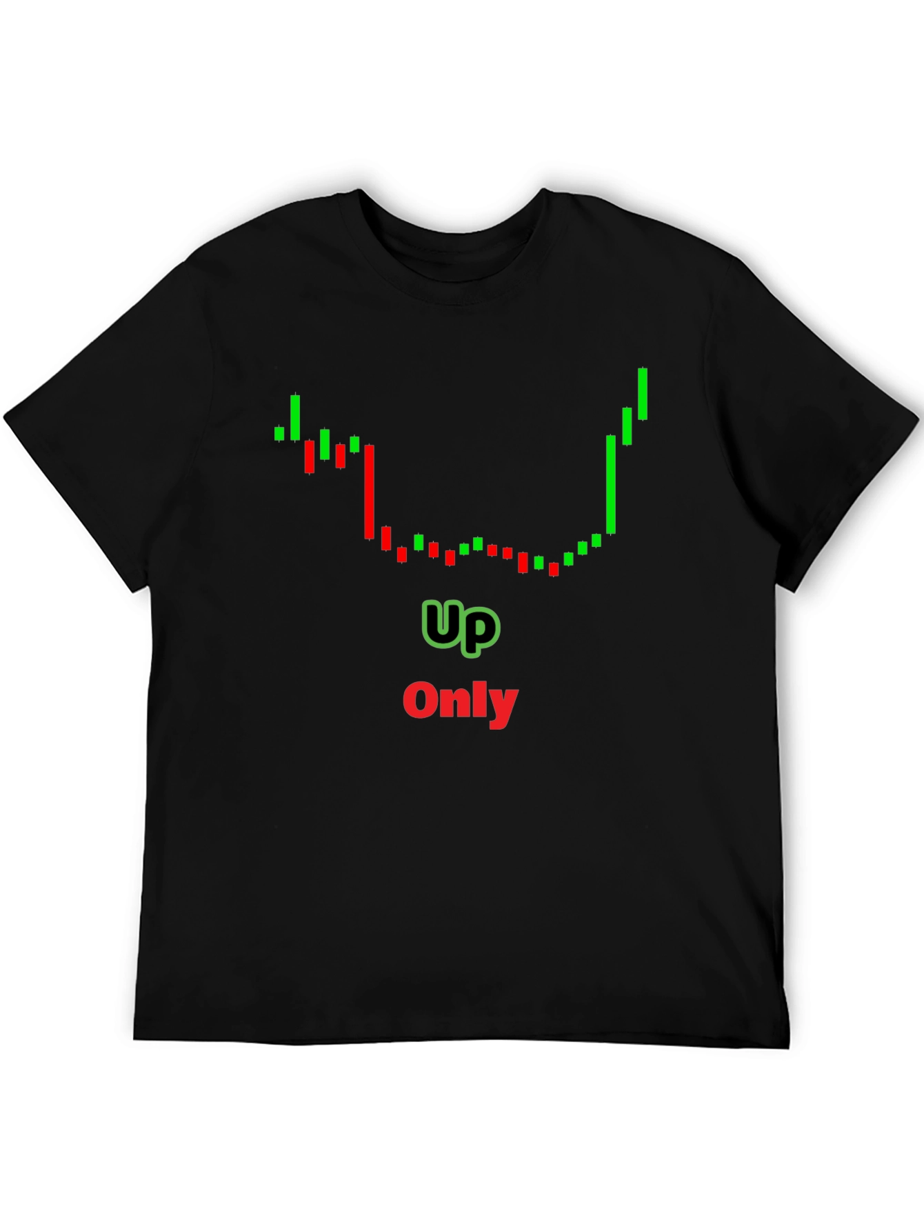 Up Only Chart T-Shirt - Crypto Trend