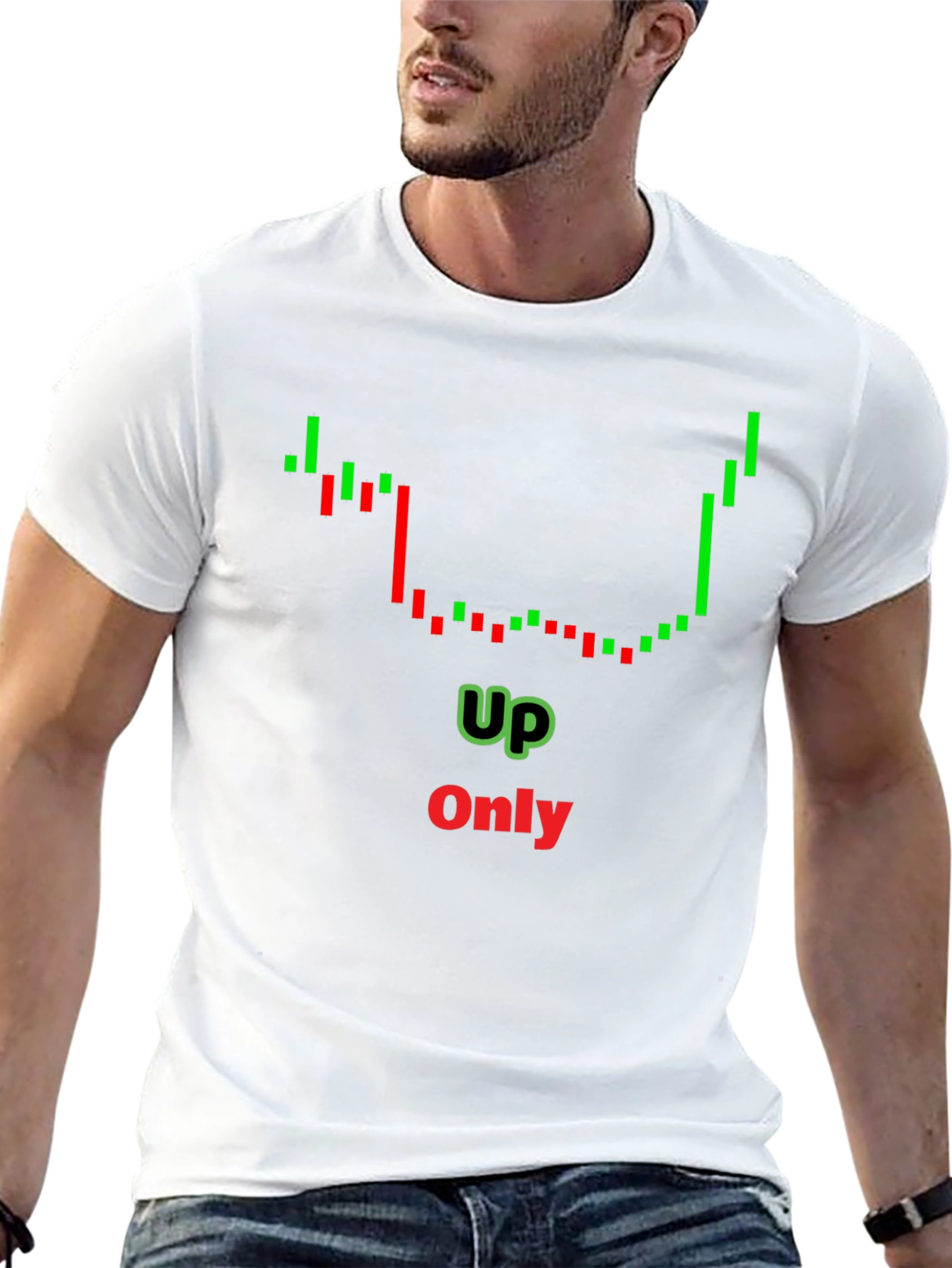 Up Only Chart T-Shirt - Crypto Trend
