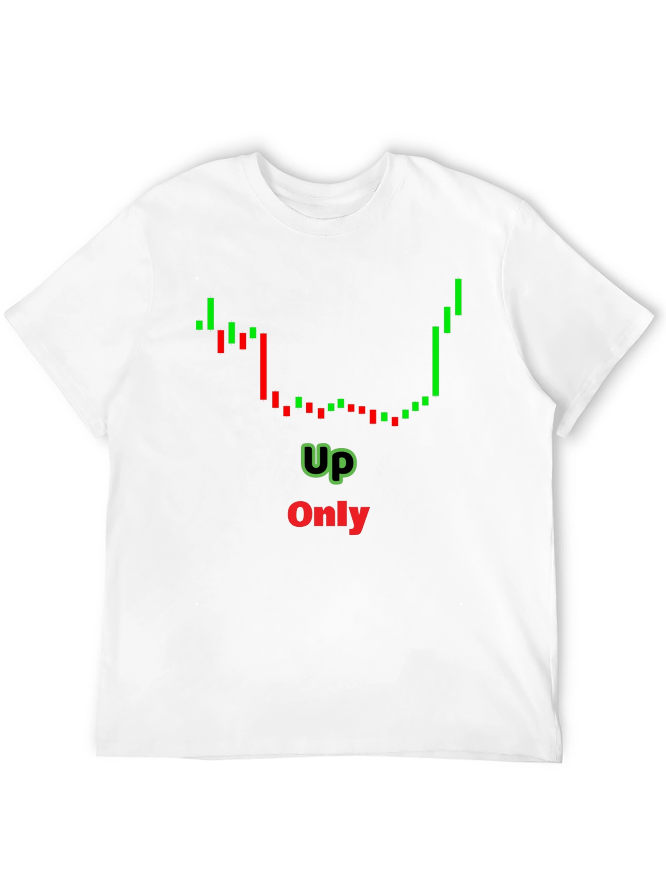 Up Only Chart T-Shirt - Crypto Trend
