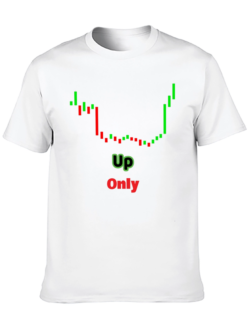 Up Only Chart T-Shirt - Crypto Trend