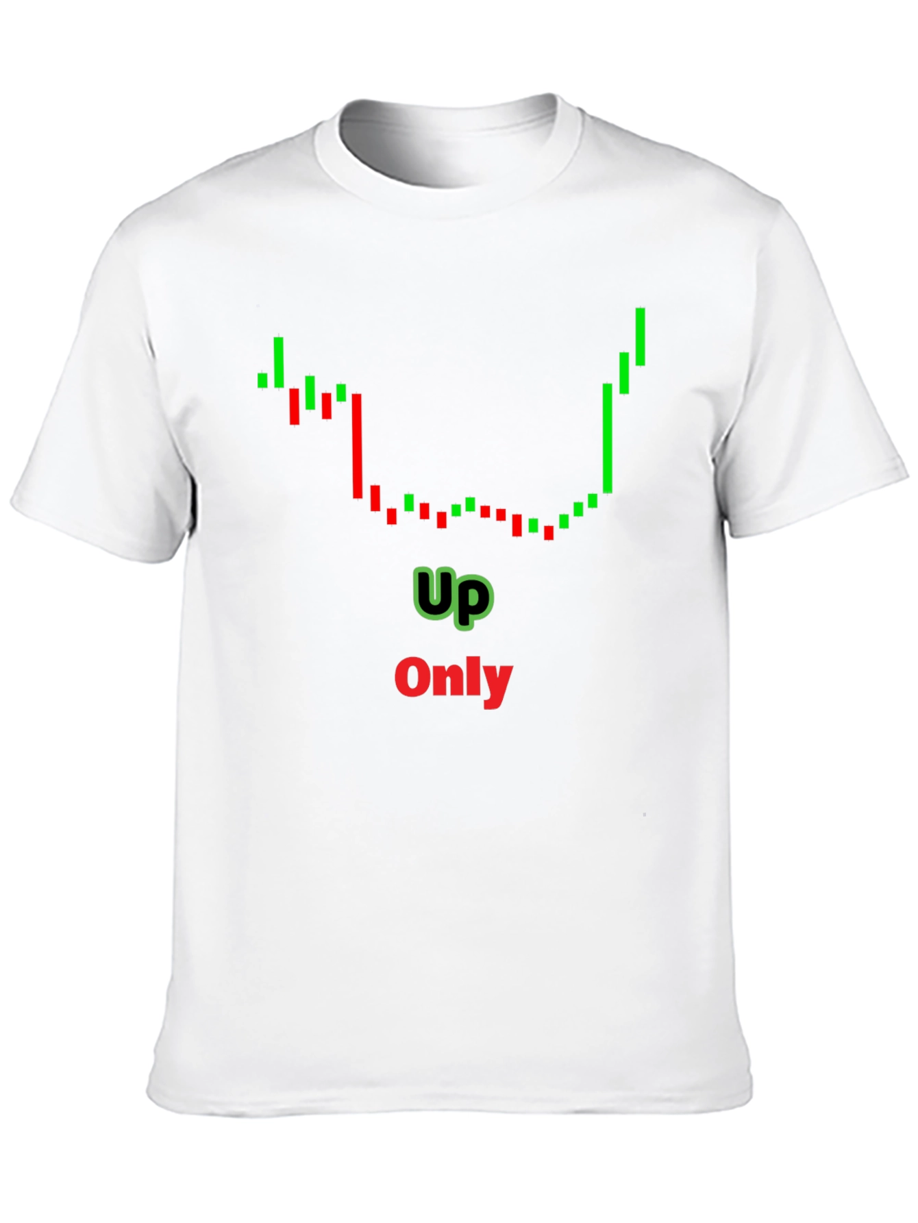 Up Only Chart T-Shirt - Crypto Trend