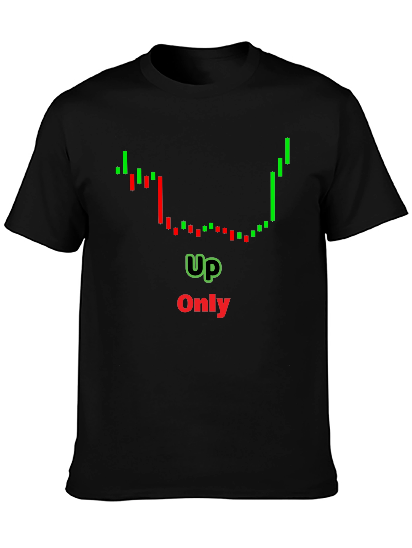 Up Only Chart T-Shirt - Crypto Trend