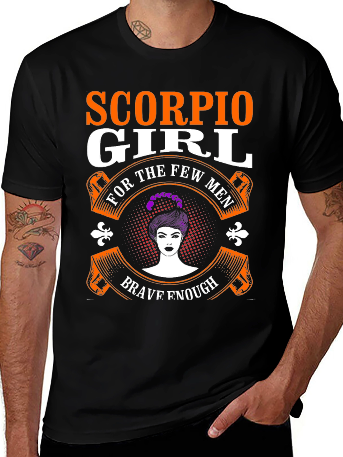 Scorpio Girl T-Shirt - Brave and Bold Zodiac Design