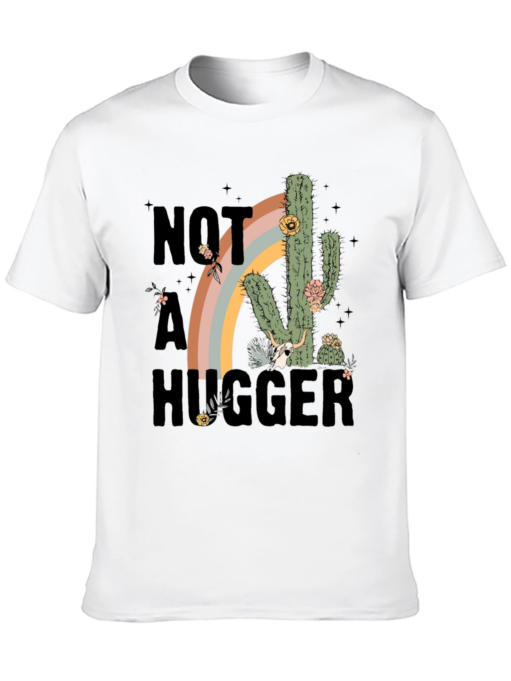 Not A Hugger Cactus Graphic Tee