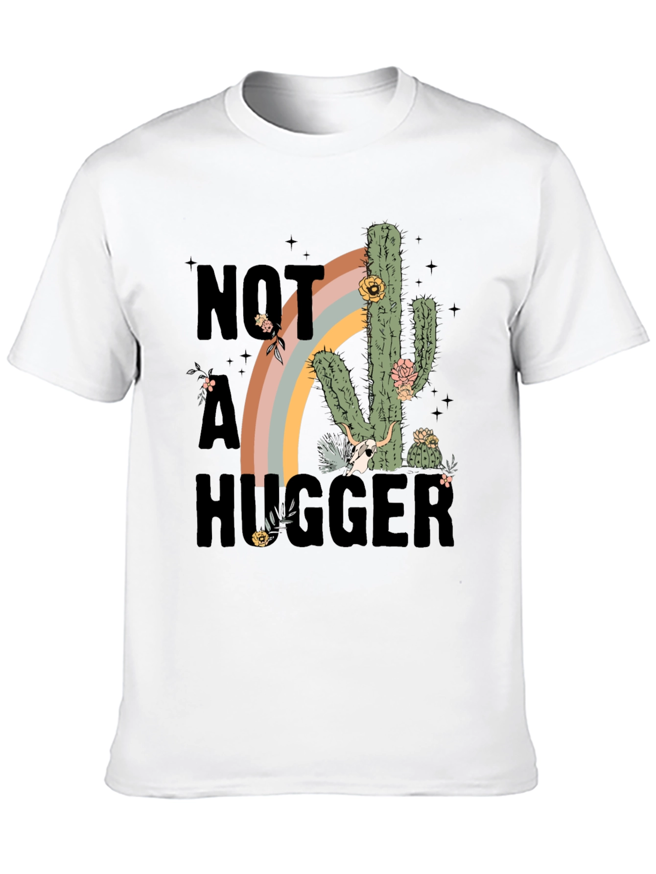 Not A Hugger Cactus Graphic Tee