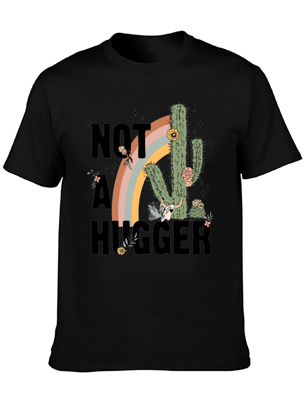 Not A Hugger Cactus Graphic Tee