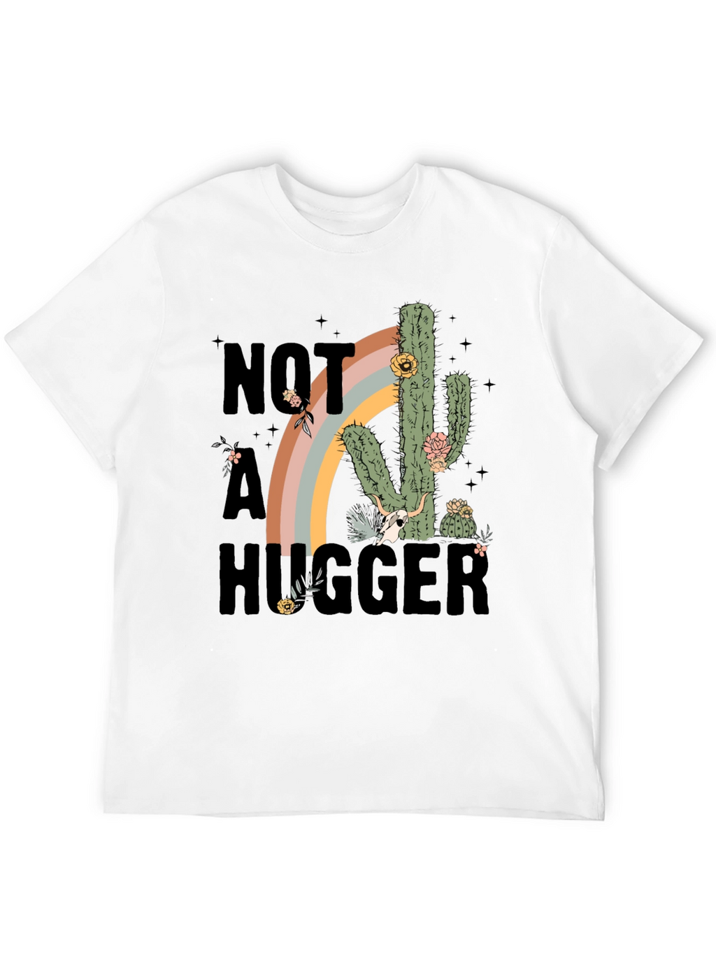 Not A Hugger Cactus Graphic Tee