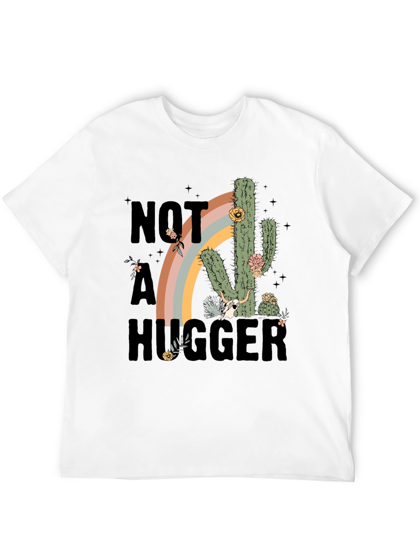 Not A Hugger Cactus Graphic Tee
