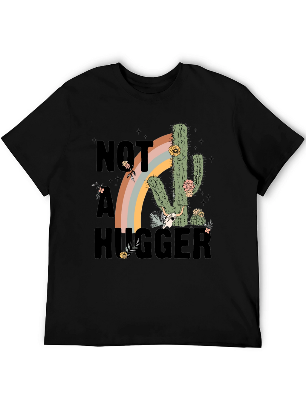 Not A Hugger Cactus Graphic Tee