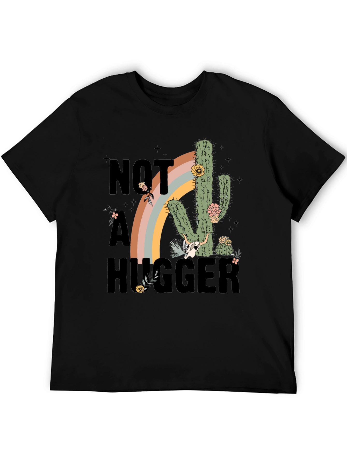 Not A Hugger Cactus Graphic Tee