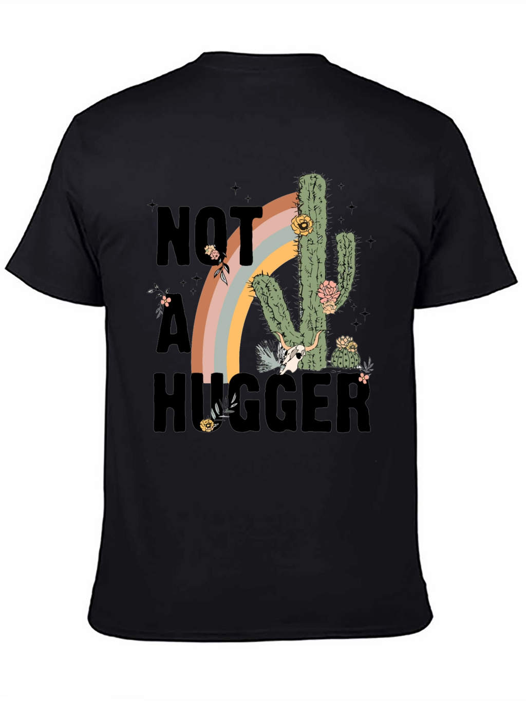Not A Hugger Cactus Graphic Tee