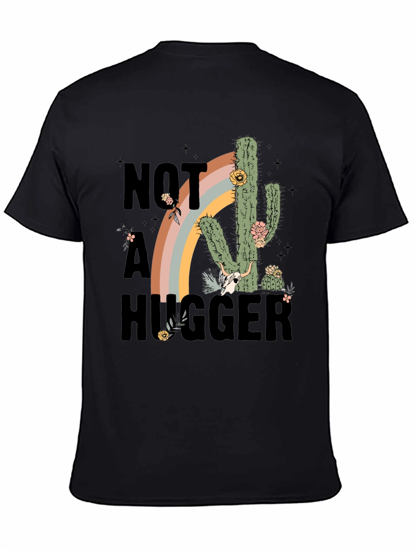 Not A Hugger Cactus Graphic Tee
