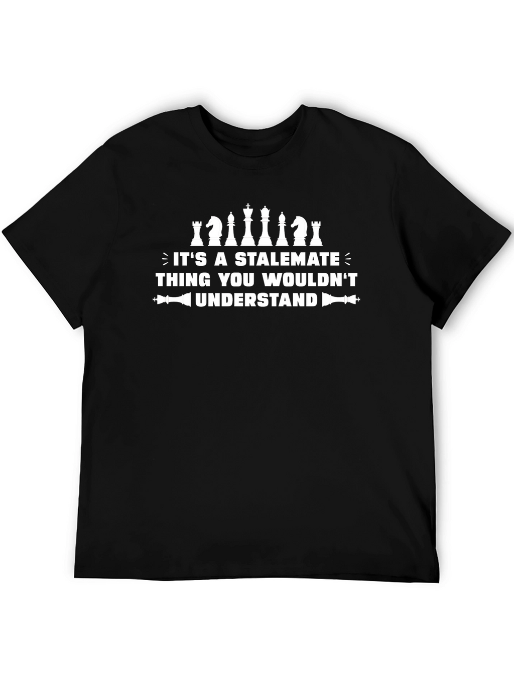 Stalemate Chess Lover T-Shirt - Black