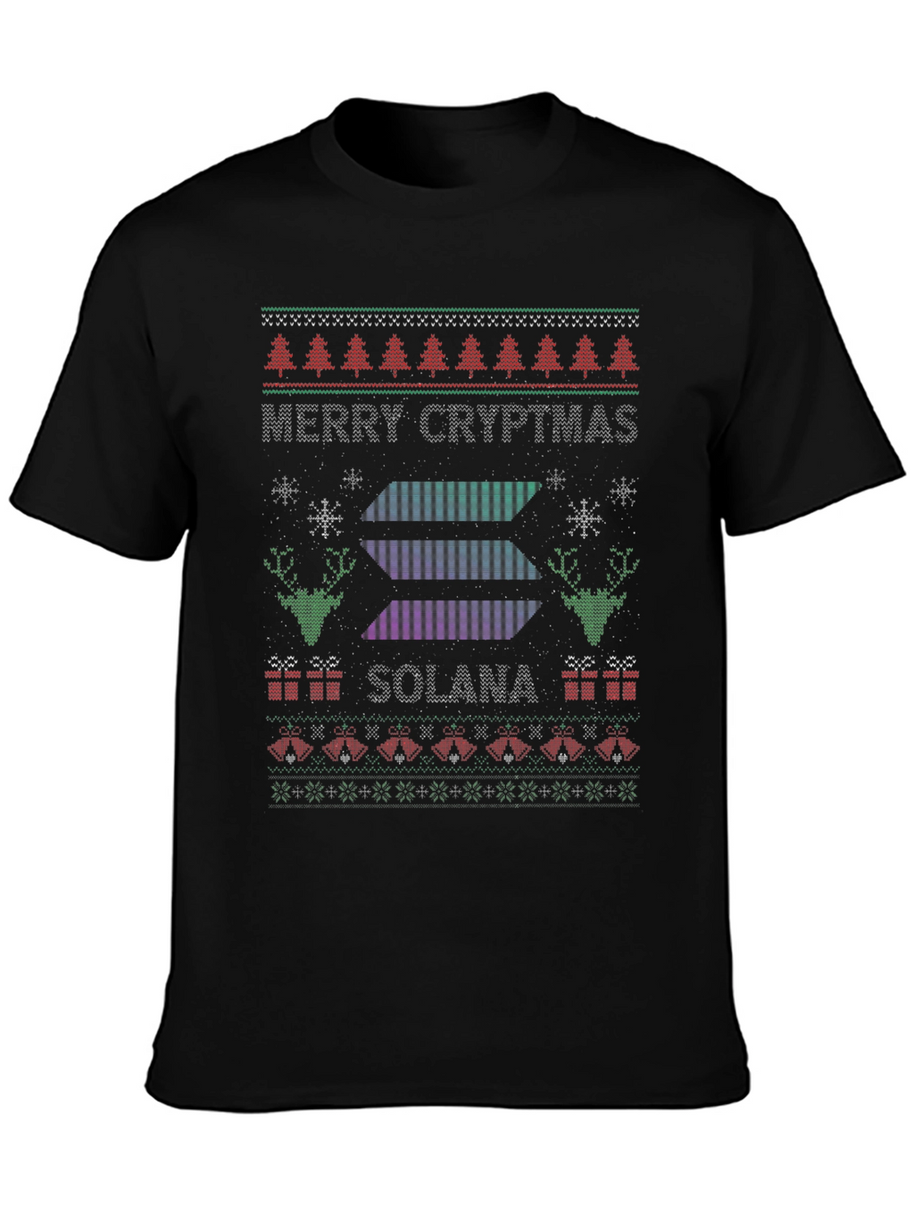 Merry Cryptmas Solana Ugly Christmas Sweater T-Shirt