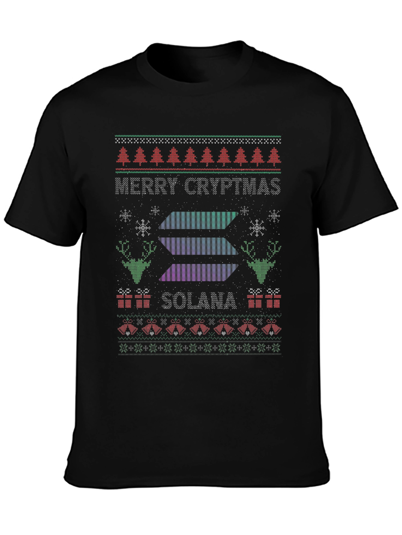 Merry Cryptmas Solana Ugly Christmas Sweater T-Shirt